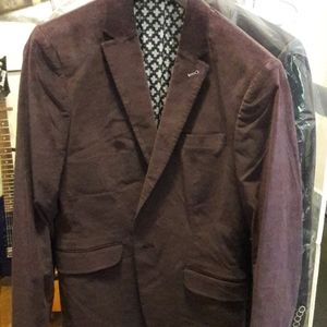 ted baker blazer burgundy
